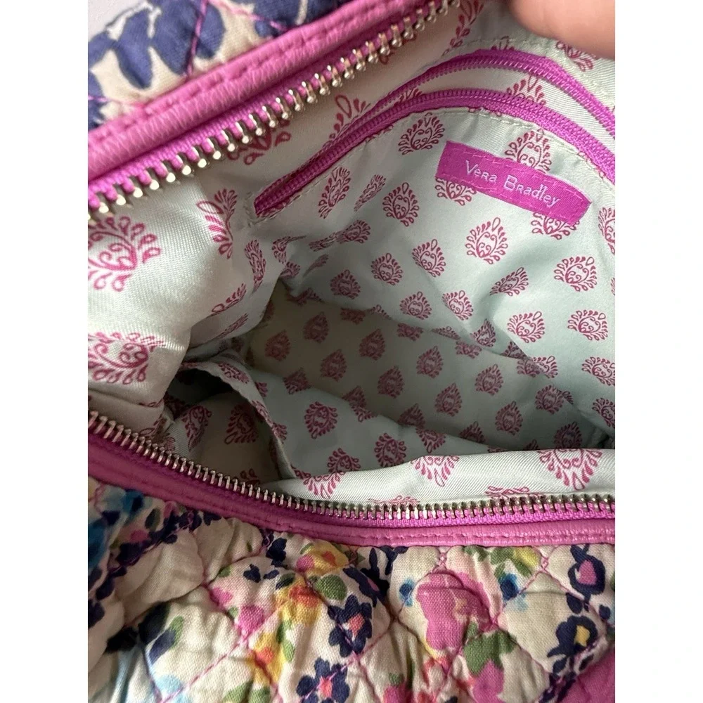 Vera Bradley Wildflower Paisley hobo Bag Pink Floral Hobo Purse Small